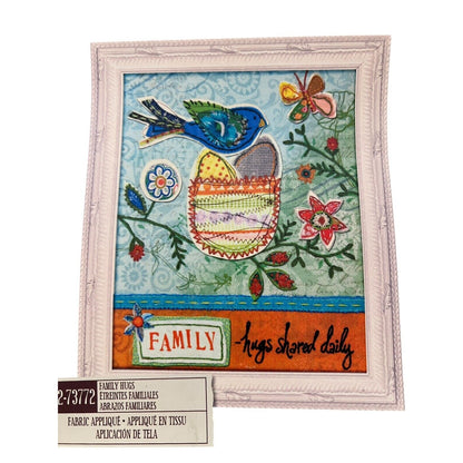Dimensions Whimsy Applique Embroidery Kit Family Hugs Bird Lori Siebert New