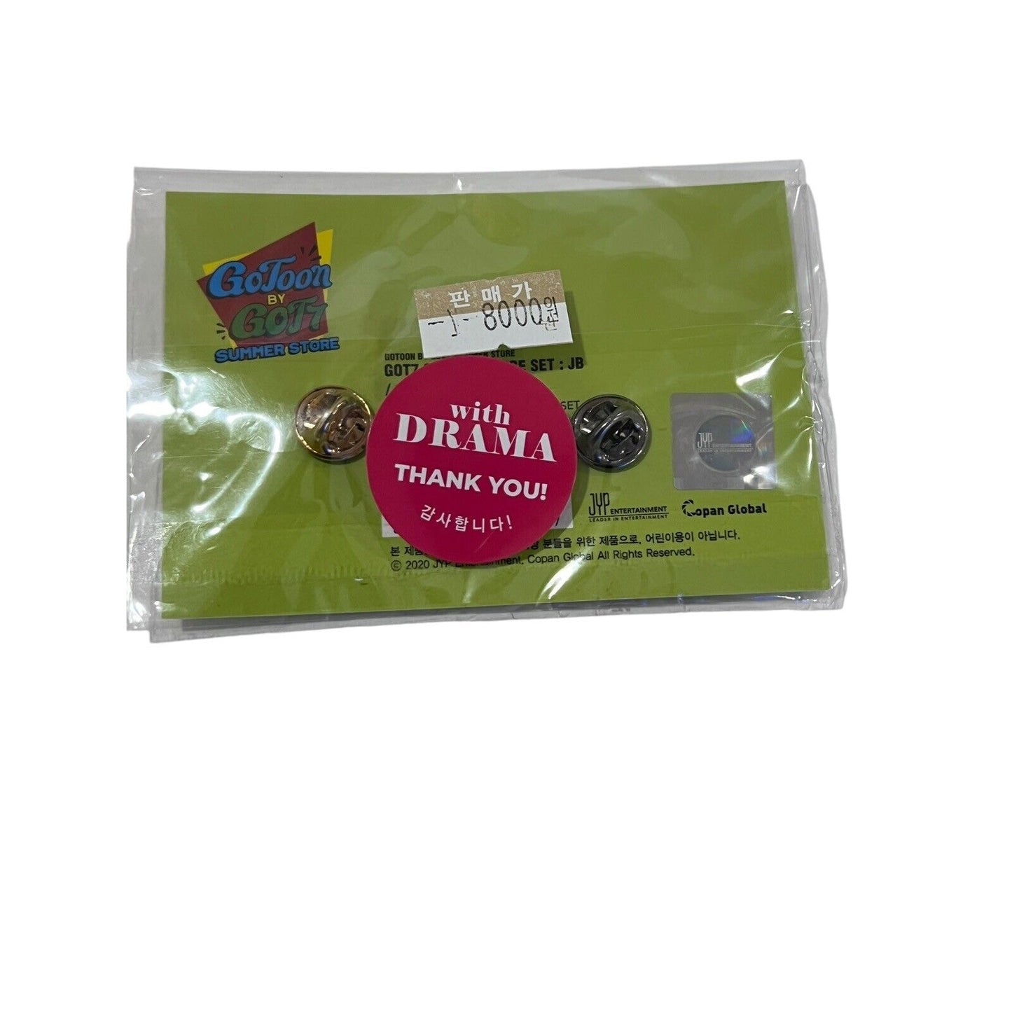 GOT7 GOTOON By GOT7 Summer Store Official Goods GOTOON Badge Set New