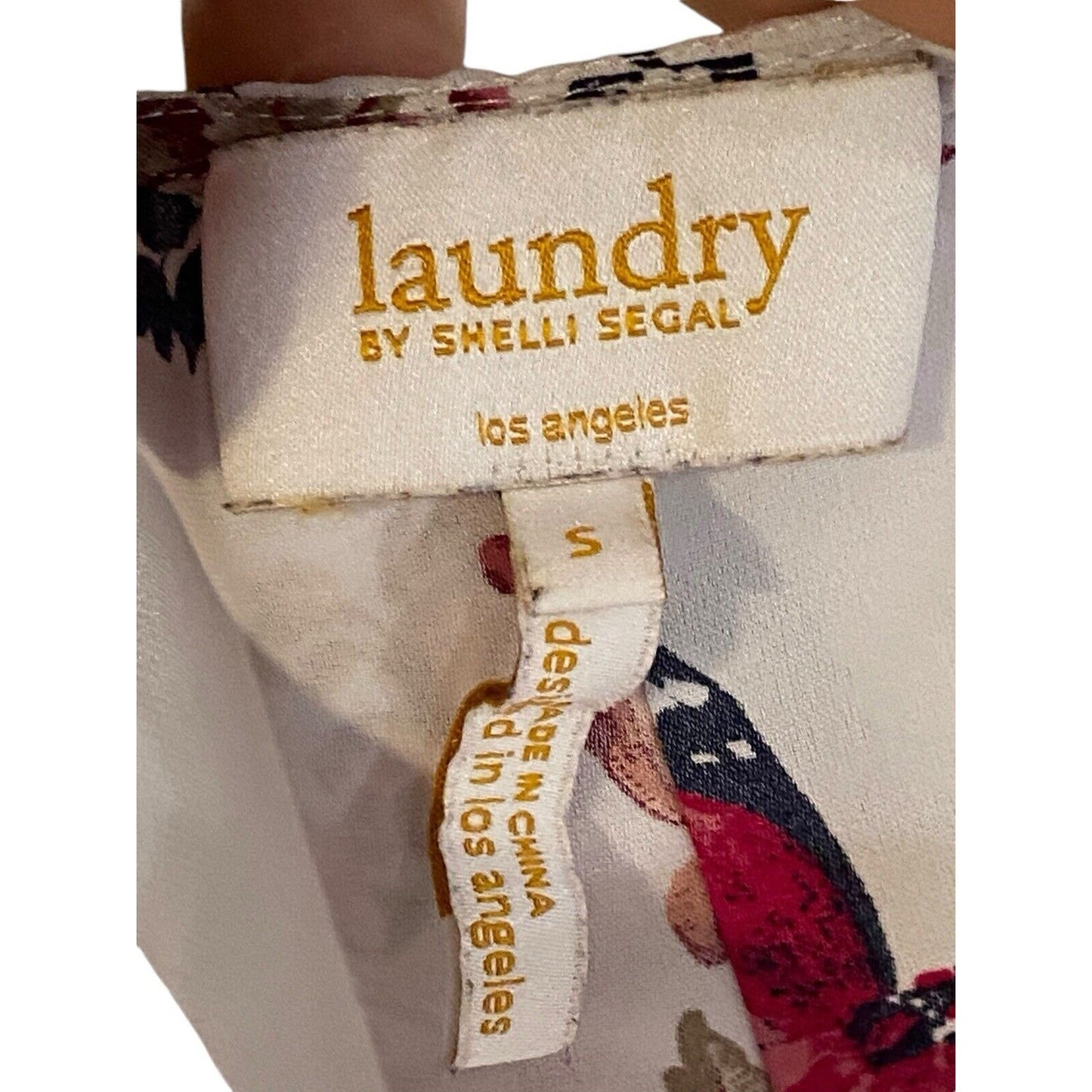 Size Small Laundry By Shelli Segal Sleeveless Floral Blouse Shirt Top