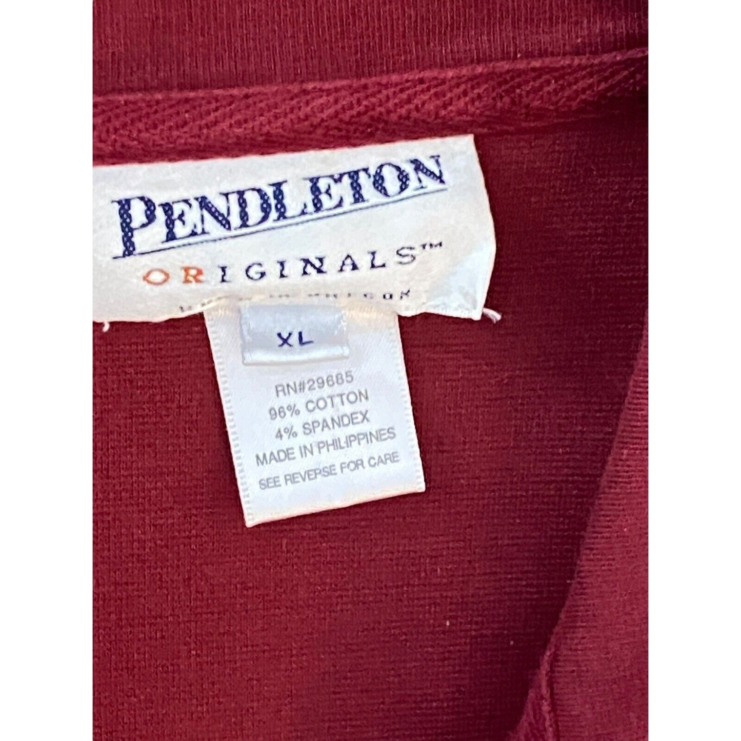 Vintage Pendleton Tracksuit Womens XL Maroon Merlot Jacket Pants Leisure