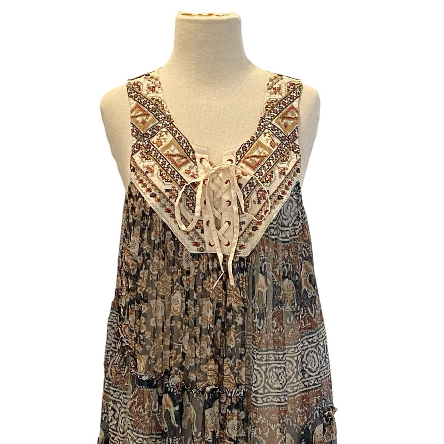 Size Small Free People The Wanderers Top Dress NWT $148 MSRP Boho
