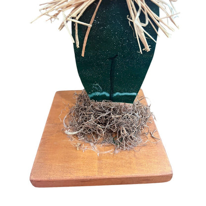 Fall Decor Hand Painted Wooden Scarecrow No Crows Allowed Sign Thanksgiving Farm