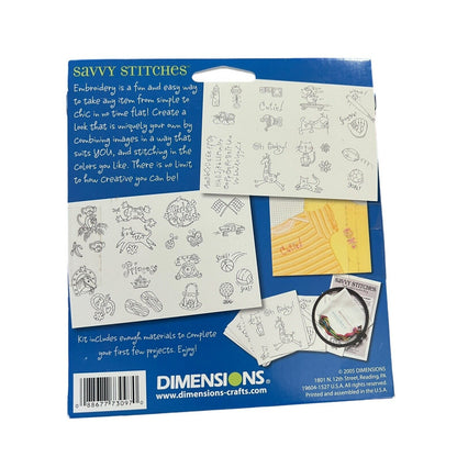Dimensions Savvy Stitches Embroidery Transfers Fun Stuff Sewing Craft NEW
