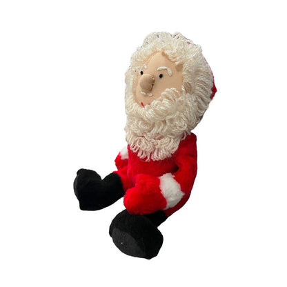 Vintage Santa Claus Plush Doll Yarn Hair Beard Christmas B J Toy Co Pennsylvania