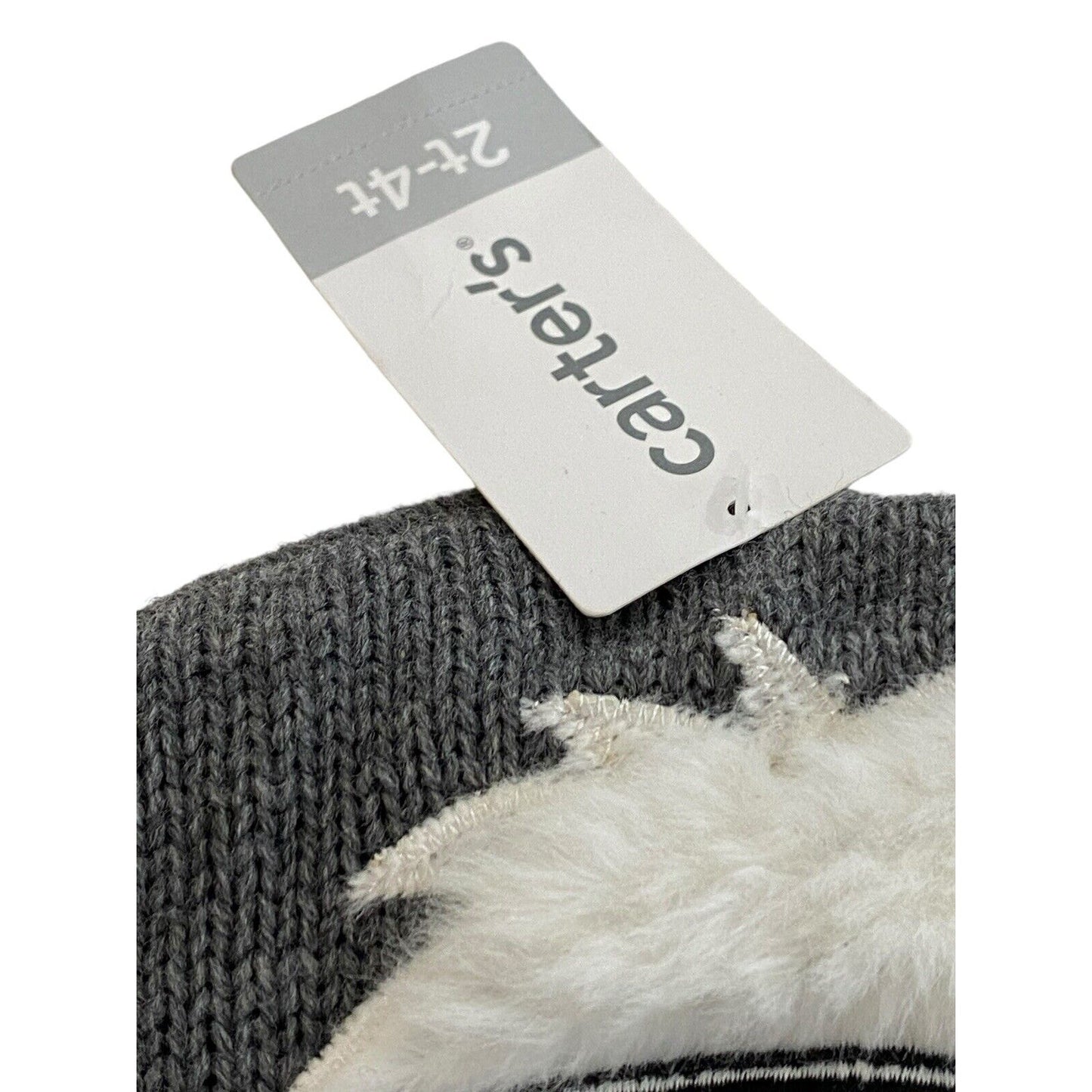 Carter's 2T-4T Beanie Hat Kids Toddler Fleece Lined Acrylic Snow Monster New