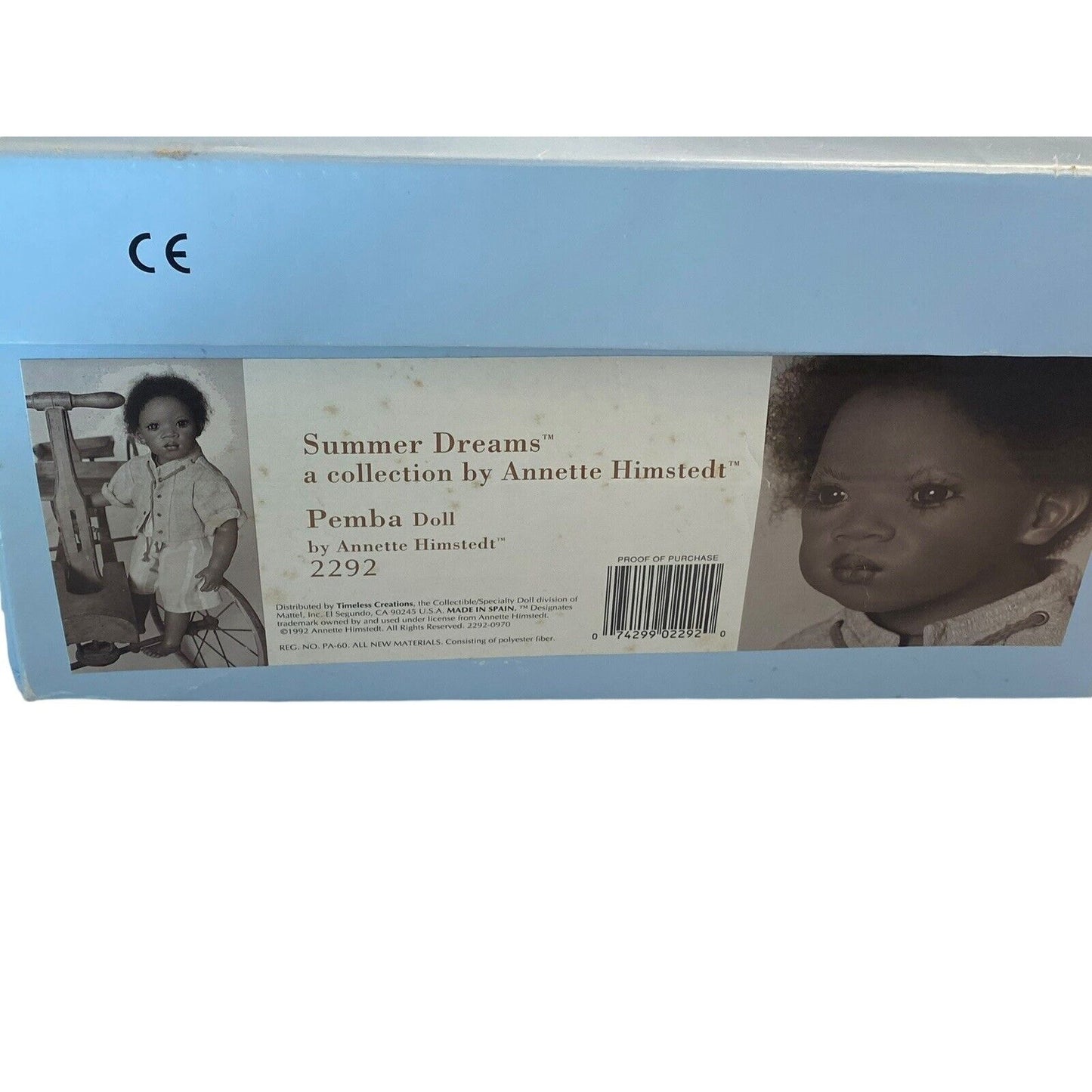 Annette Himstedt Pemba Doll Summer Dreams Collection Pre-Owned Artist