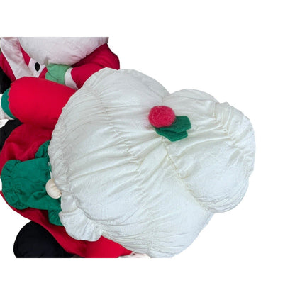 Santa Mrs Claus Christmas Nylon Plush Lot Parachute Soft Stuffed Toys JS Interna