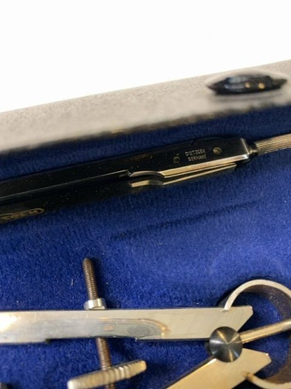 Vintage Dietzgen Drafting Kit 1285-3 Germany US Zone with Case