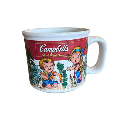 Vintage Campbell’s Soup Mug 14oz By Westwood 1998 ceramic mug kids in garden