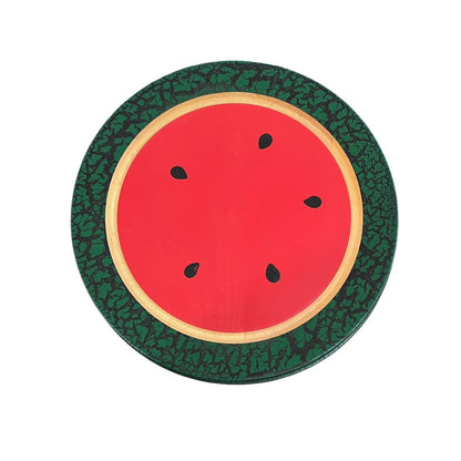 CWP Wayland NY. Hand Turned Wooden Plate Watermelon Handpainted 10” Set Of 3
