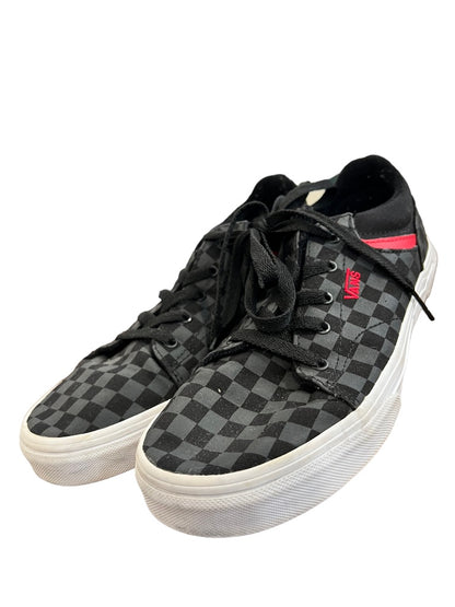 6 Youth Vans Black Gray Check Red Skate Shoes Sneakers