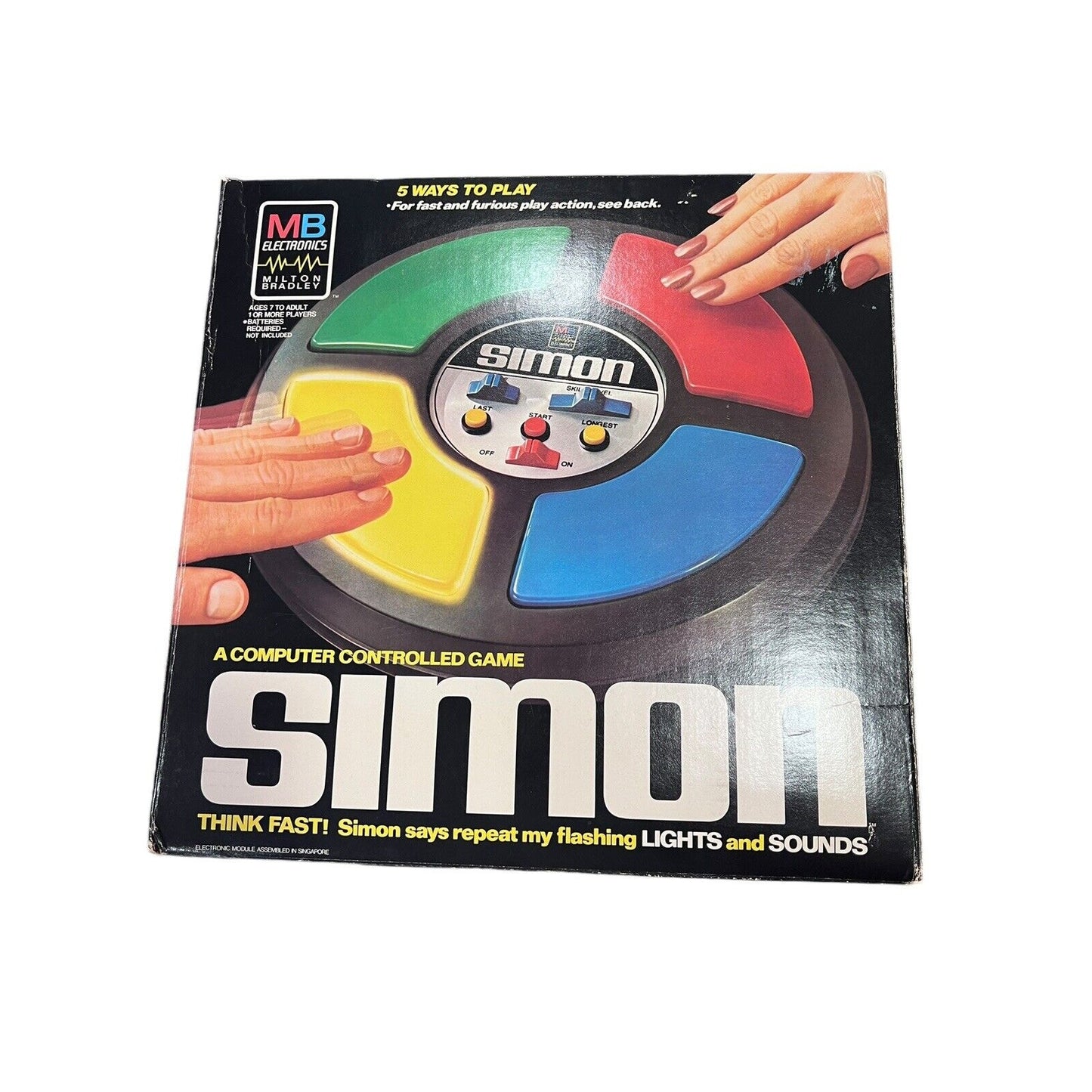 Vintage 1978 Simon Electronic Game Original Box Milton Bradley Complete Working