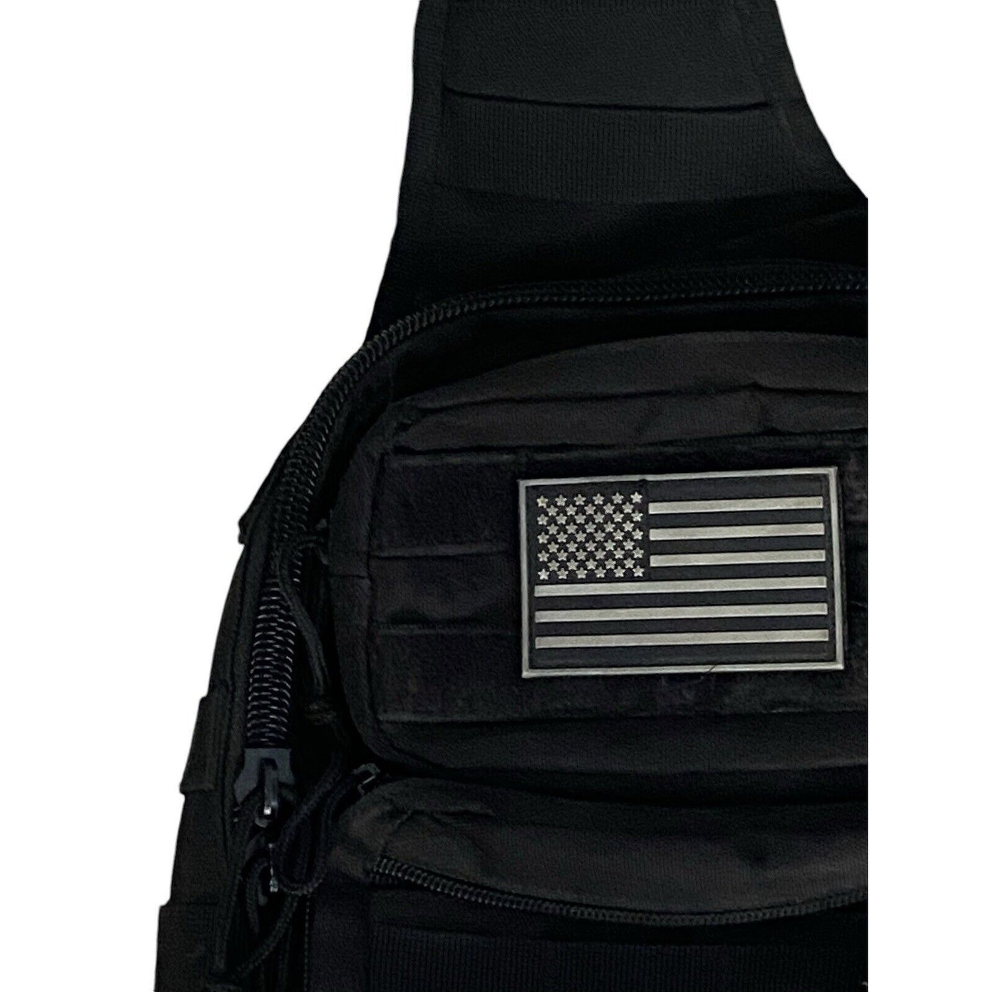 Tactical Sling Bag Chest Shoulder Pack Crossbody Pouch Removable Patch Military