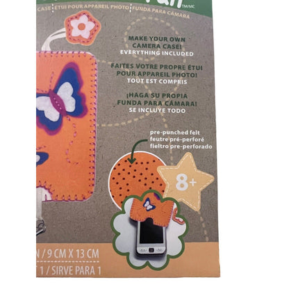 Dimensions Feltwork Fun Phone Case Cover Felt Embroidery Kit Kid Craft Butterfly