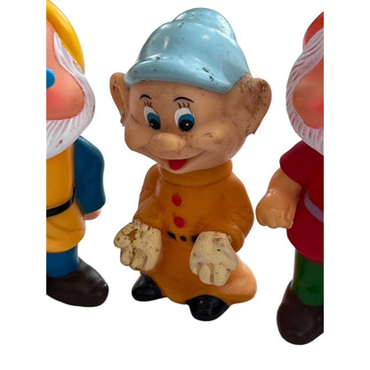 Vintage Walt Disney Prod. Snow White 5 Dwarfs Happy Sleepy Bashful Doc Dopey