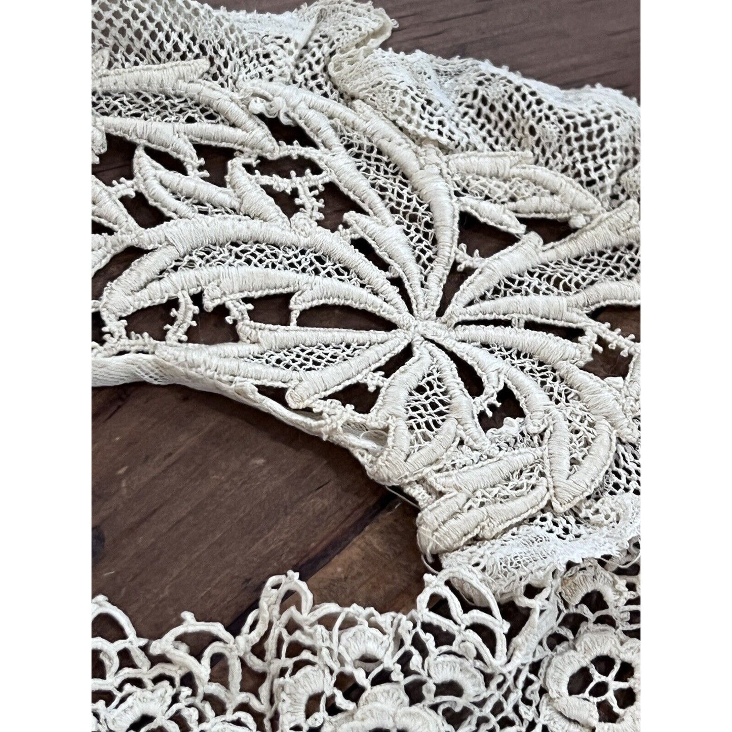 Antique Vintage Lace Collars And ScrapsVictorian Ivory Edwardian Sewing