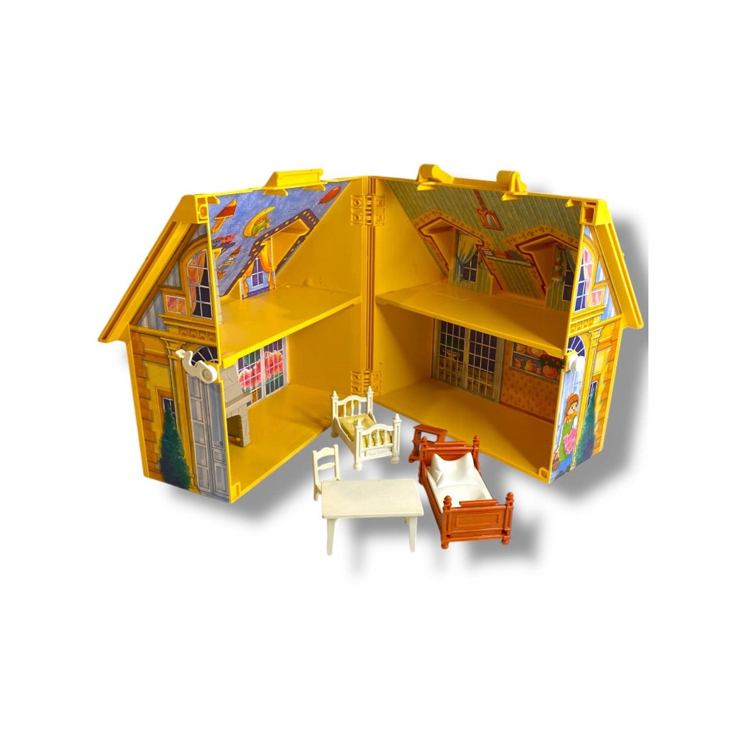 2005 Playmobil Take Along Modern Family Dollhouse 5 Accessories