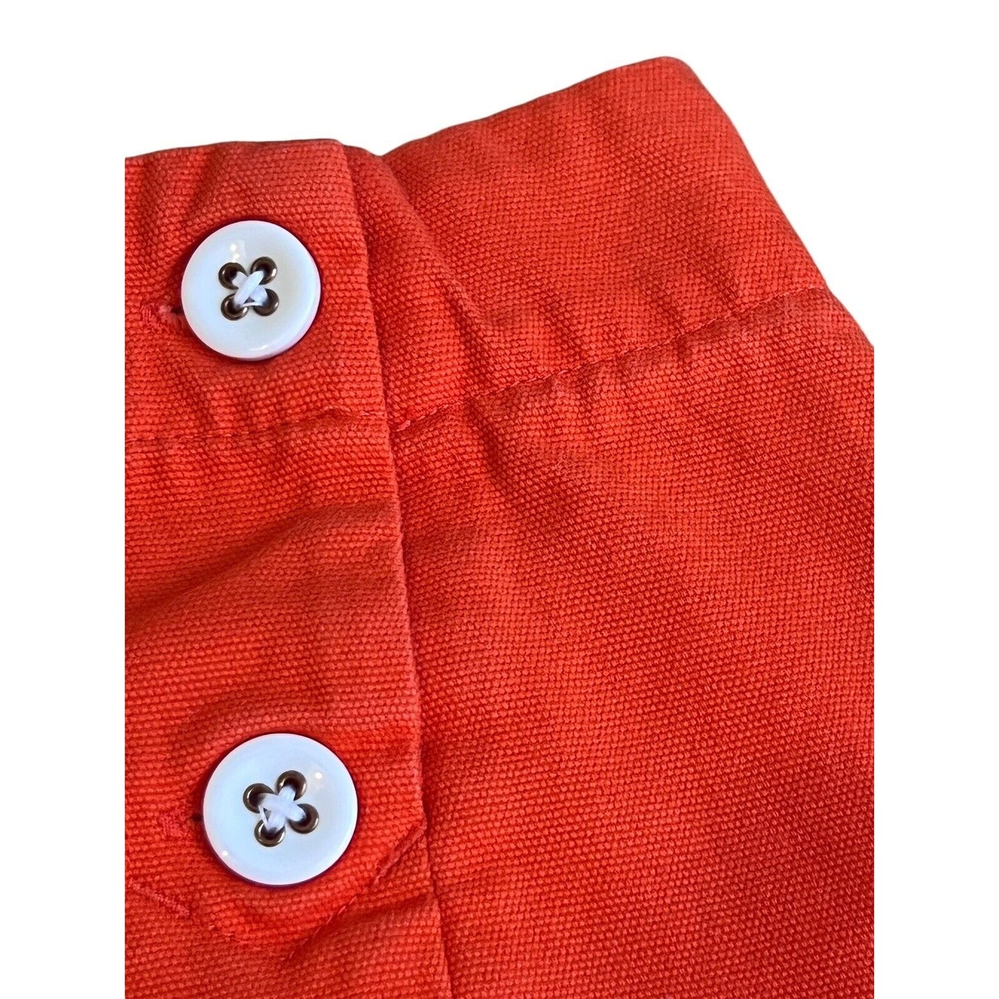 Janie & Jack Girls Shorts Size 6 Orange Nautical Double Breasted