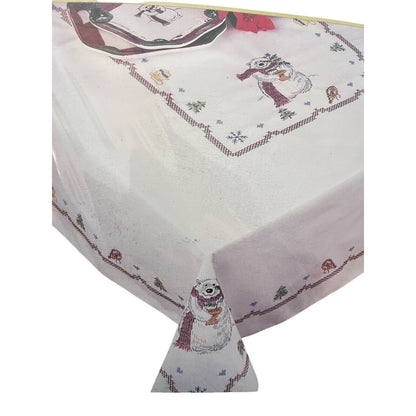 Bucilla Stamped Embroidery Kit 84569 Pfaltzgraff Snow Bear Tablecloth 52x70