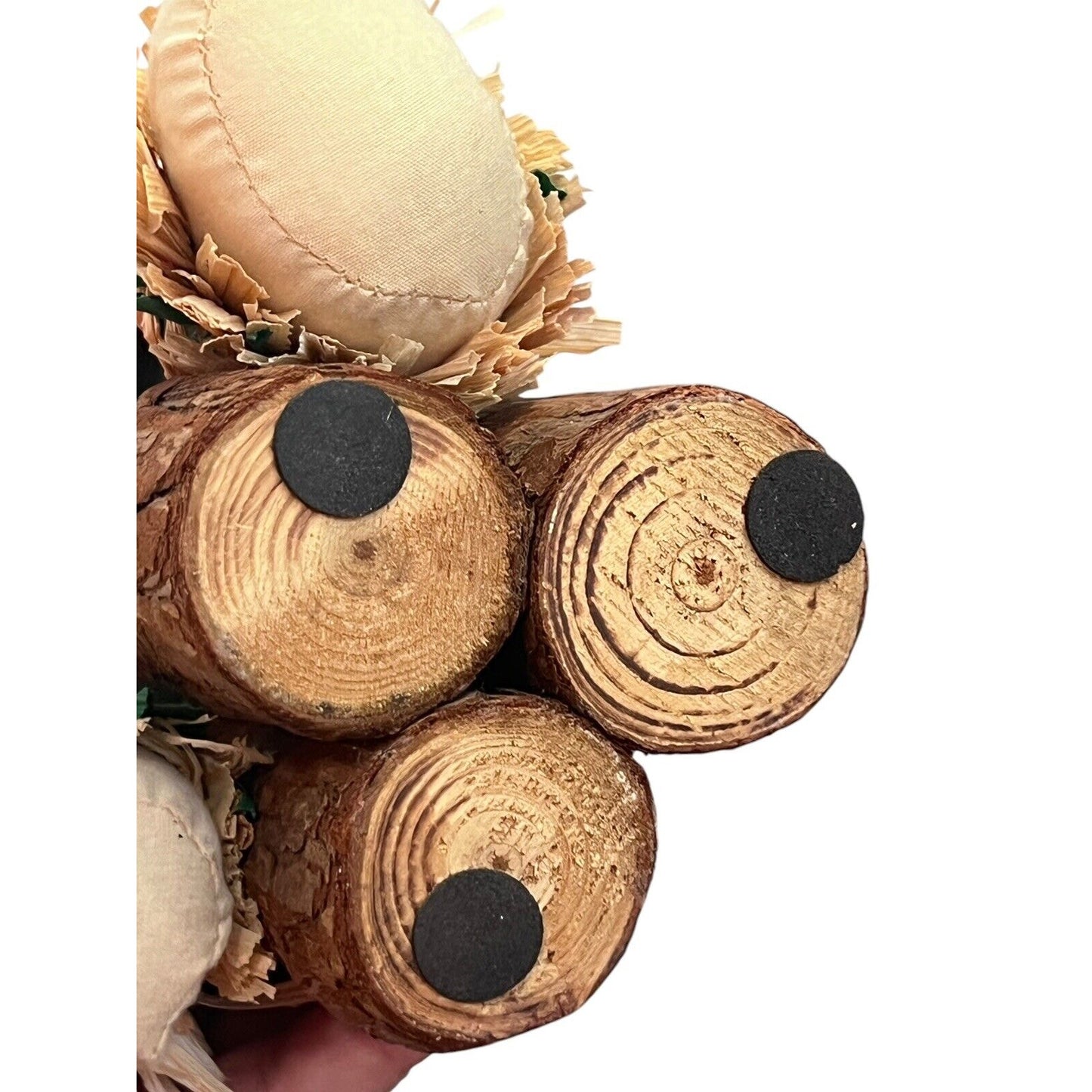 Scarecrow Table Top Decor Pumpkin Patch Pond Fishing Halloween Figure