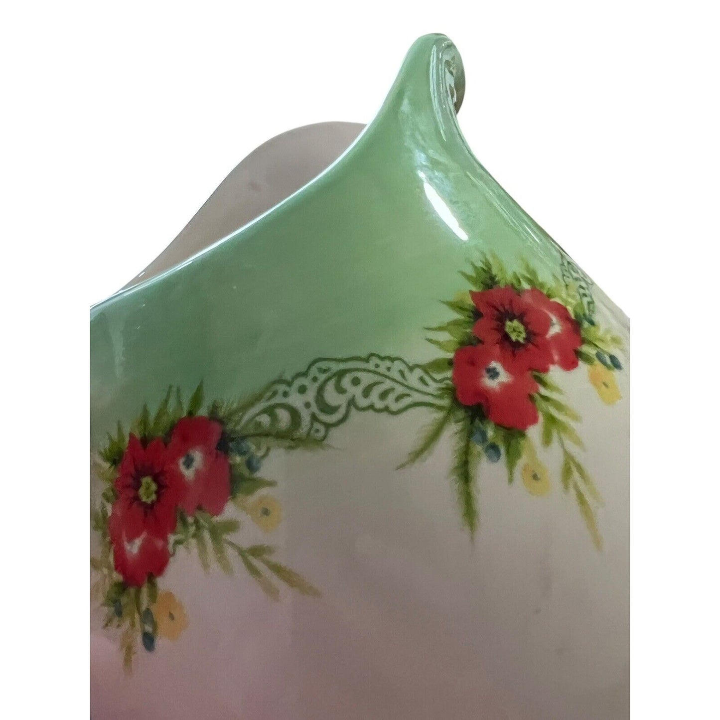Pioneer Woman Christmas Holiday Cheer Garland 9" Stoneware Pitcher