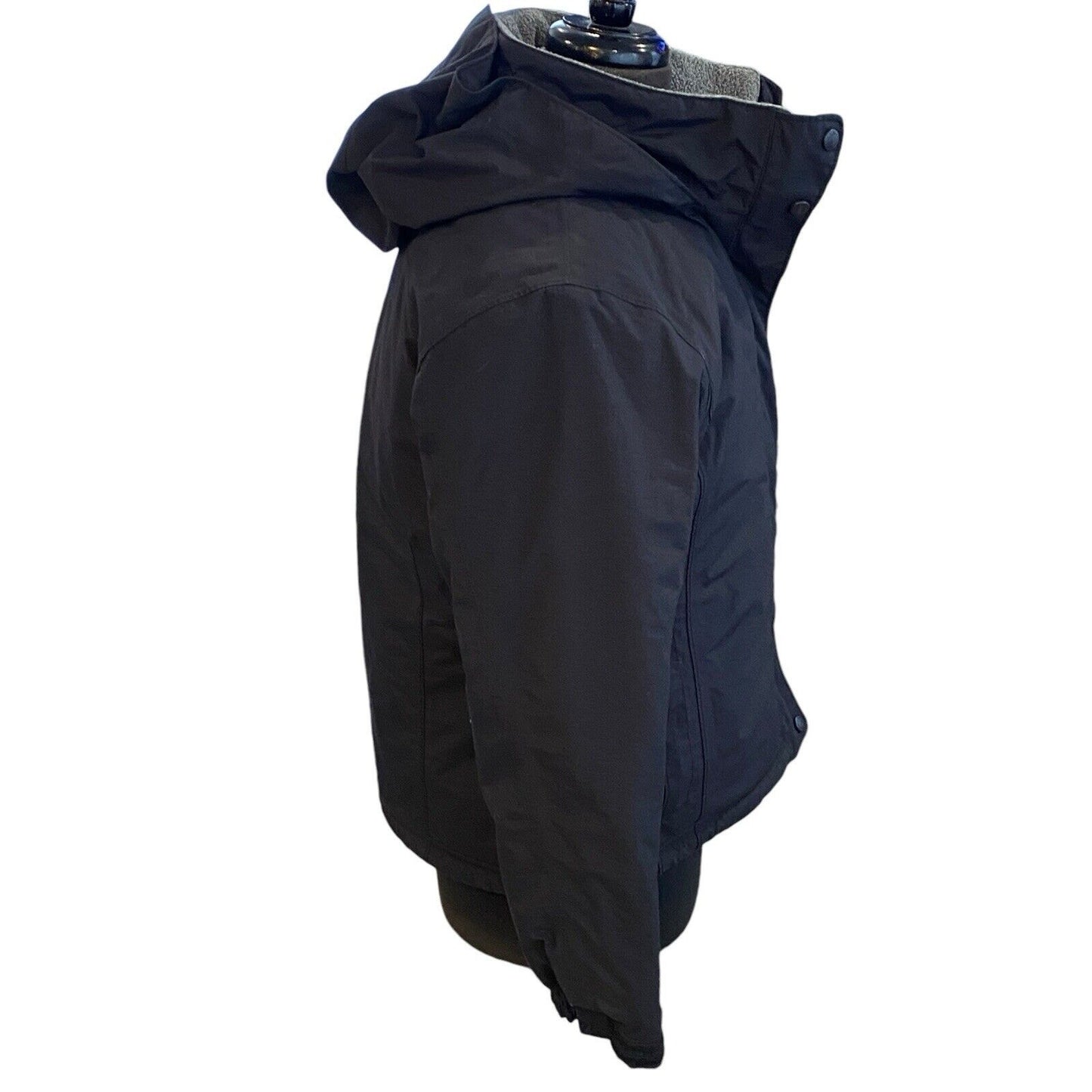 Size Medium Land’s End Women’s Black Hooded Winter Coat