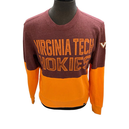 Size Small Virginia Tech Sweatshirt Mens Hokies Crewneck Distressed Vintage Look