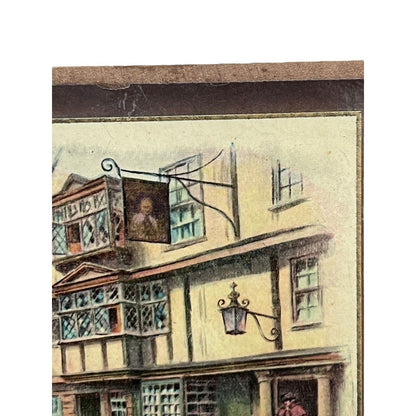 Vintage 5x4Currier Mounted print The King’s Head Chigwell Maypole Barnaby Ridge