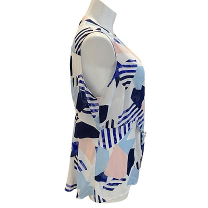 Size 2 Torrid Womens Plus Geometric Sleeveless Top Blouse Shirt