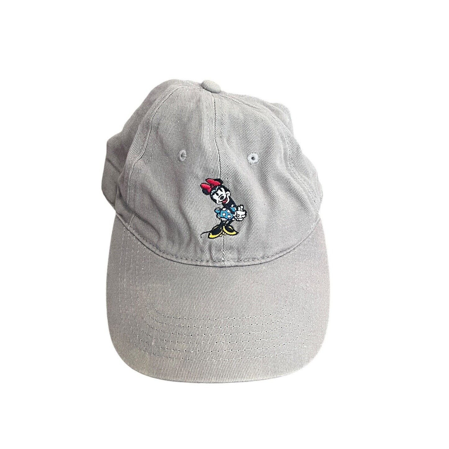 Disney Minnie Mouse Tan Ball Cap Adjustable Vintage Cotton Youth Size