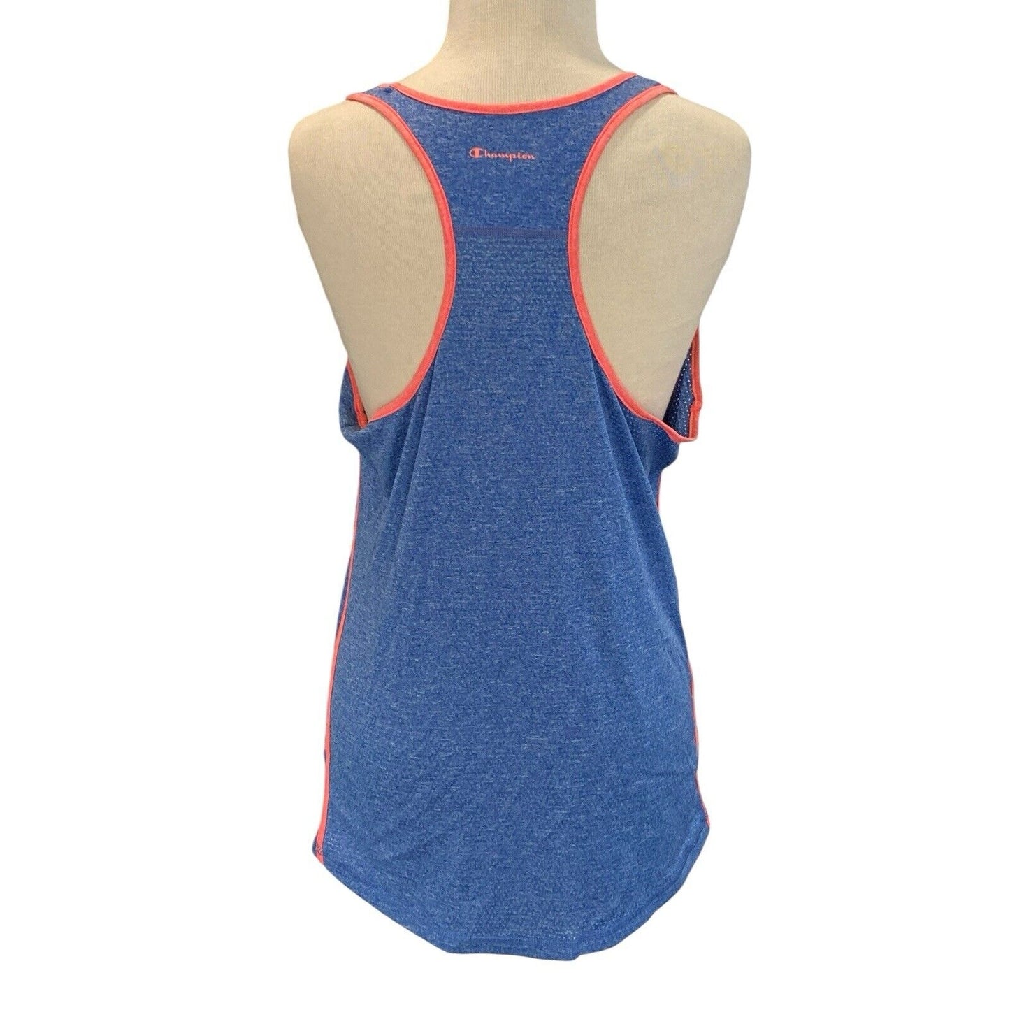 Champion Size L Powertrain Blue Pink RacerBack Tank Top Athletic Workout