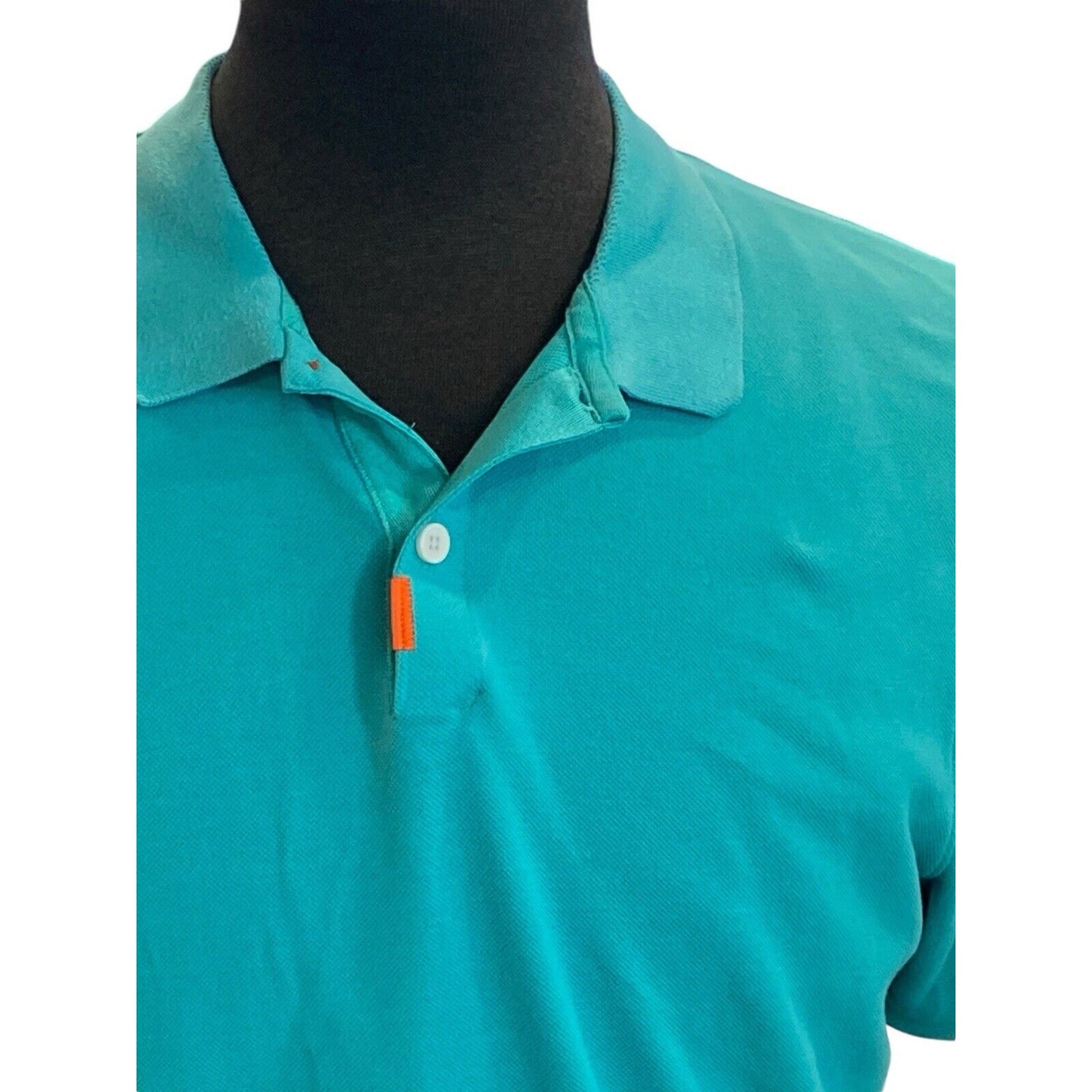 Size Medium Turquoise Men’s Nike Polo Shirt Short Sleeve Dri-fit Dolphins