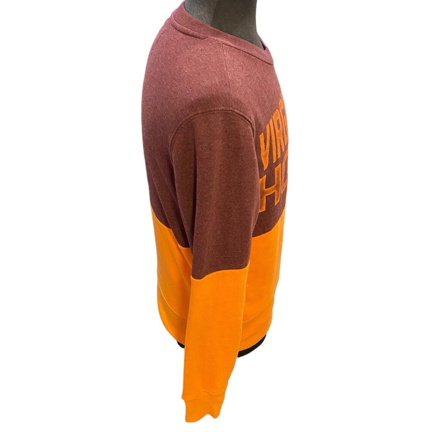 Size Small Virginia Tech Sweatshirt Mens Hokies Crewneck Distressed Vintage Look