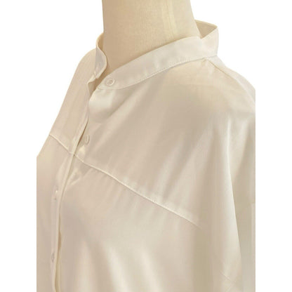 Jade Melody Tam Ivory Short Flutter Sleeve Top NEW XS Cream