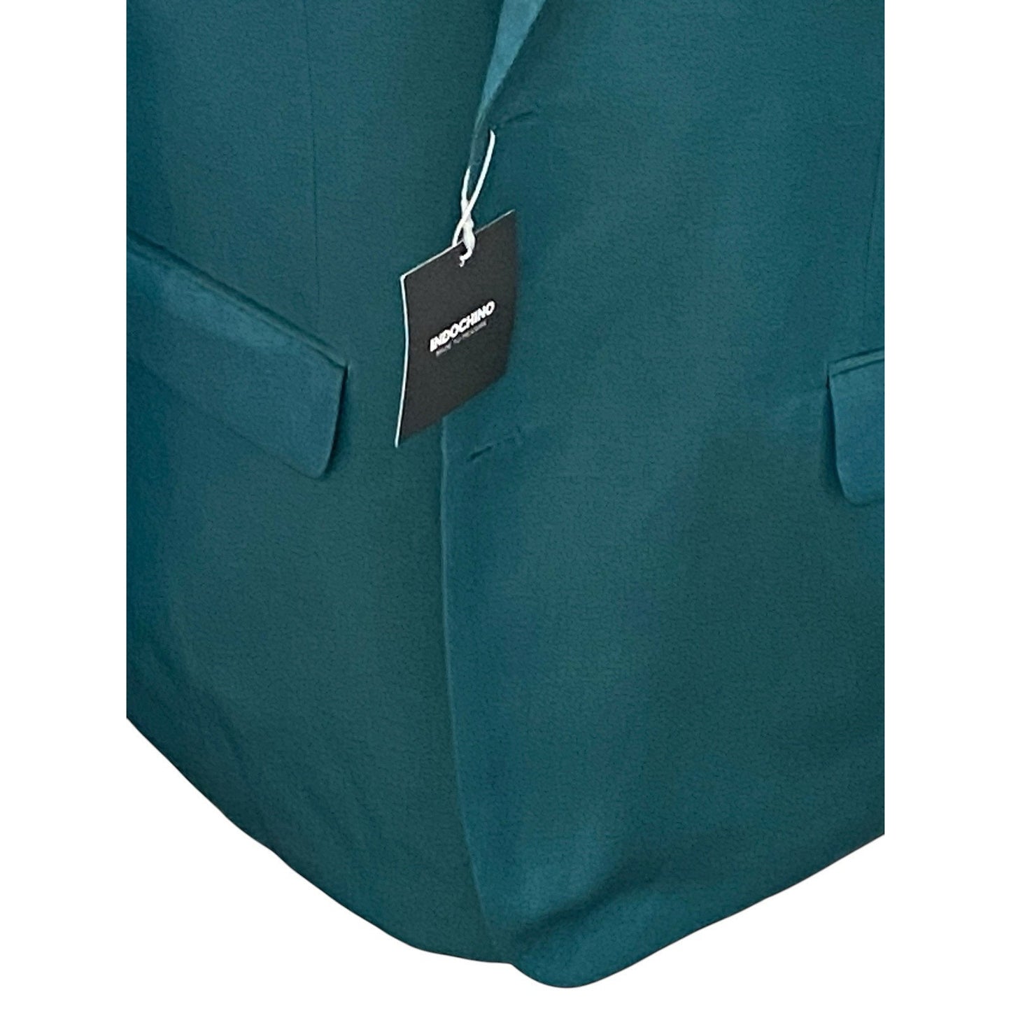NEW Indochino Mens Teal Green Silk Linen Newbury Blazer Jacket Sz 52