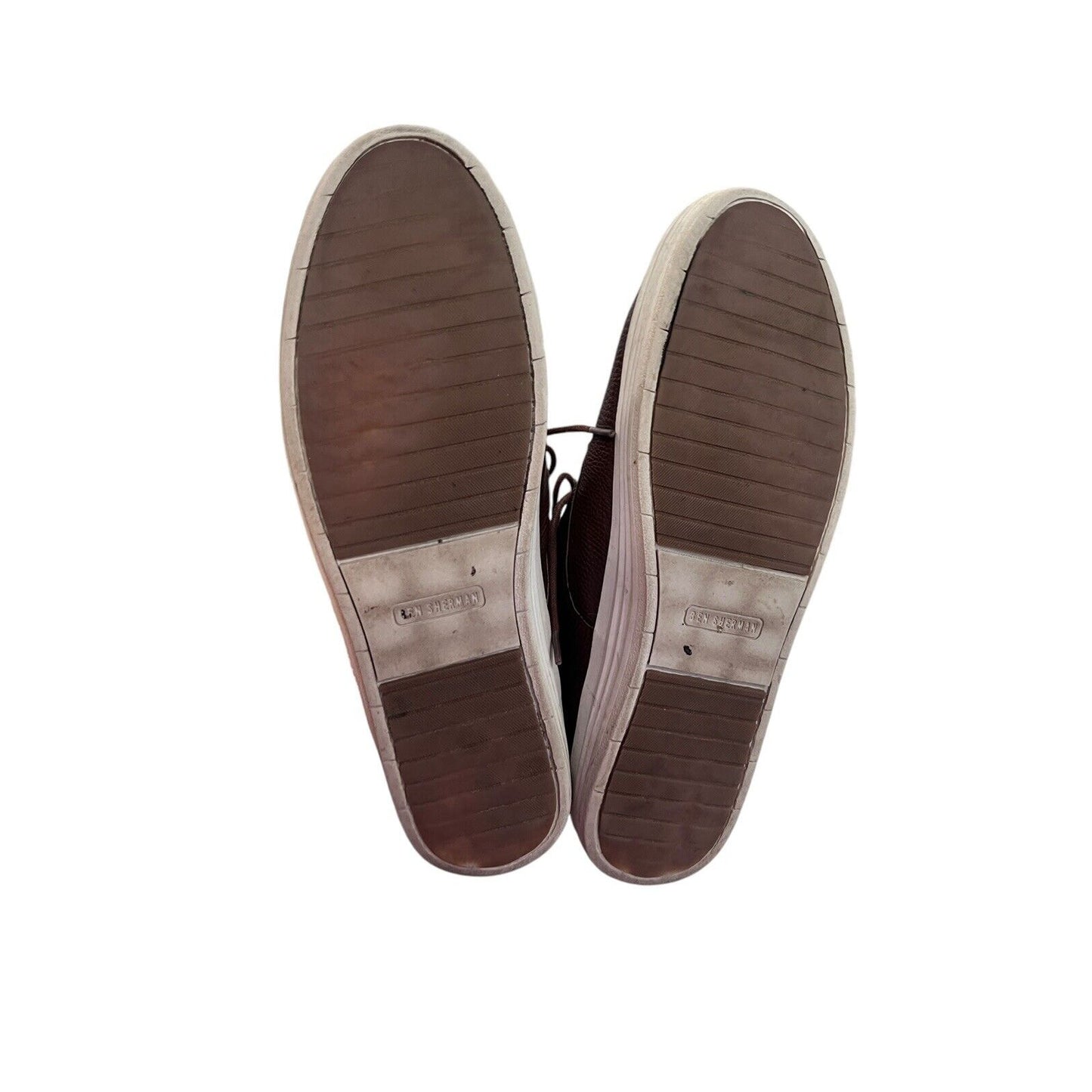 Size 12 Ben Sherman High-Top Brown Leather Casual Chukka Sneakers Boots Men’s