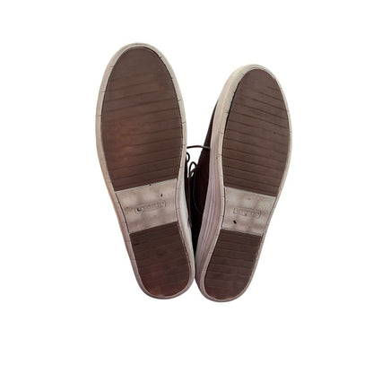 Size 12 Ben Sherman High-Top Brown Leather Casual Chukka Sneakers Boots Men’s