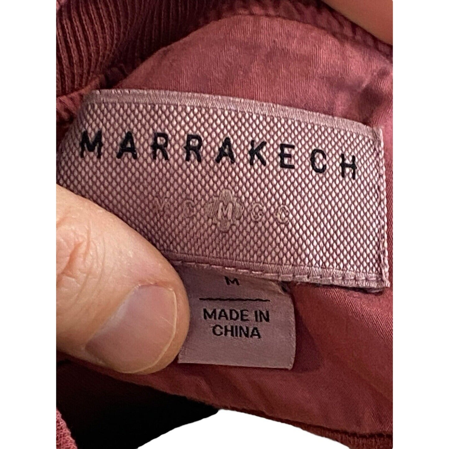 Size M Marrakech Anthropologie Womens Jacket Lightweight Bomber Mauve Pink