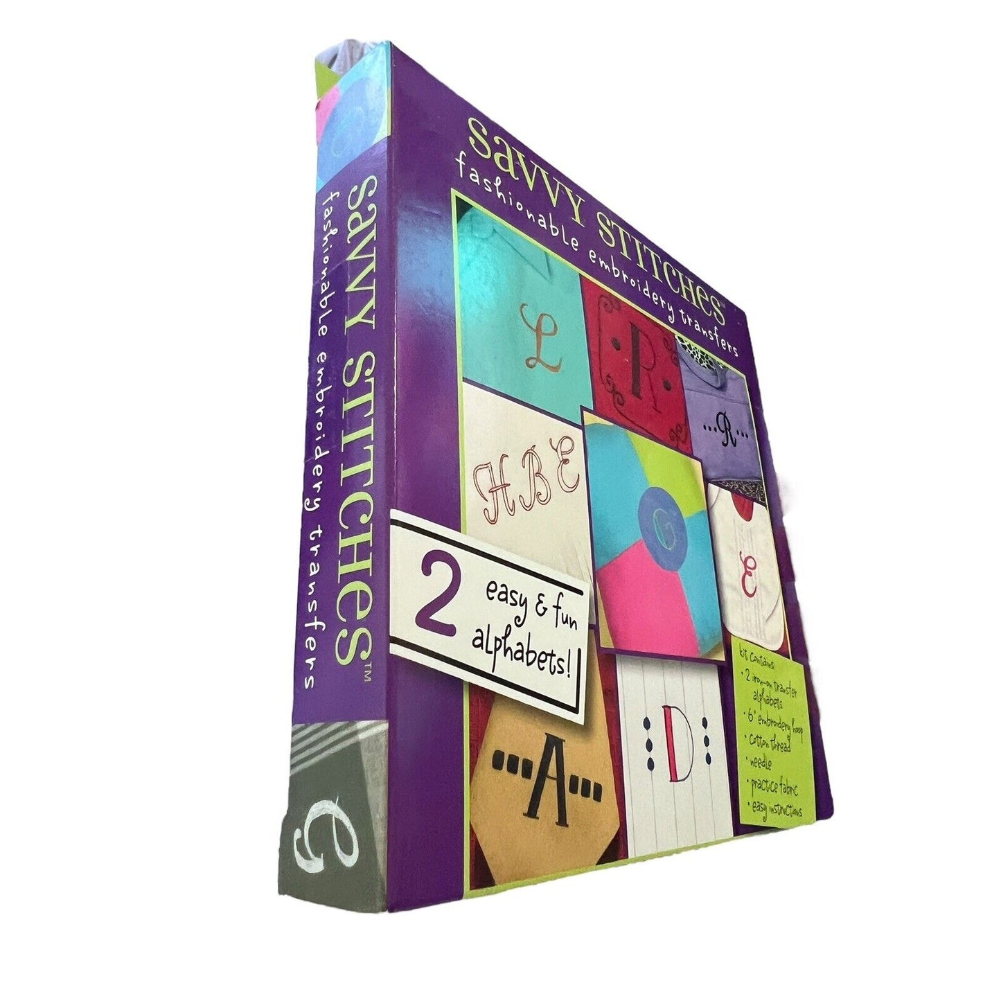 Dimensions Savvy Stitches Embroidery Transfers Monograms Sewing Craft NEW