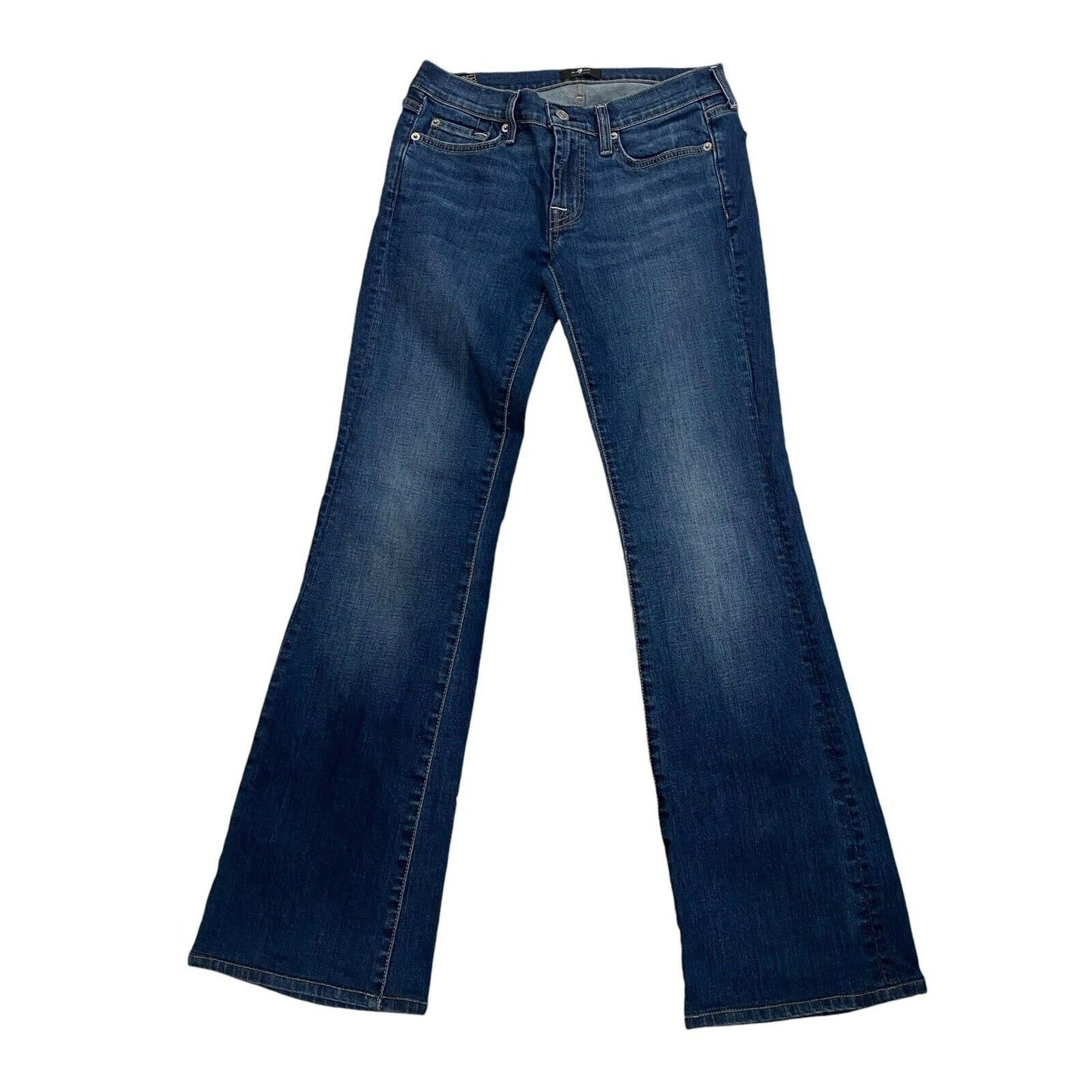 7 SEVEN FOR ALL MANKIND JEANS Original Bootcut Dark Flare Stretch Great Cond