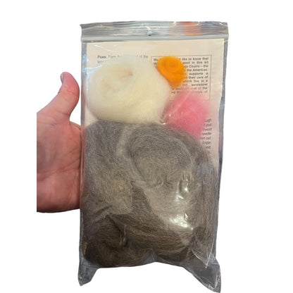 Needle Felted Cat Critter Kit Allyn Austin Navajo Churro Wool Mr. Grayson NEW