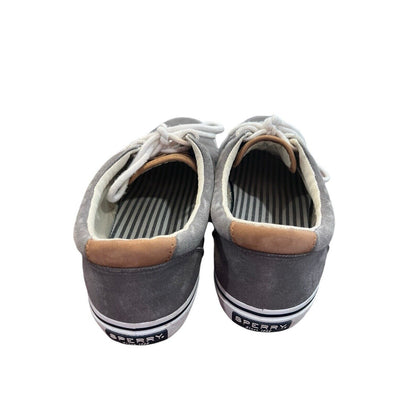 Size 11.5 Sperry Top Sider Mens Striper Ii Gray Fashion Sneaker L17-61790