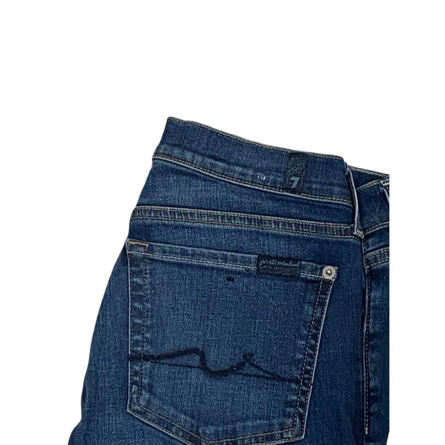 7 SEVEN FOR ALL MANKIND JEANS Original Bootcut Dark Flare Stretch Great Cond