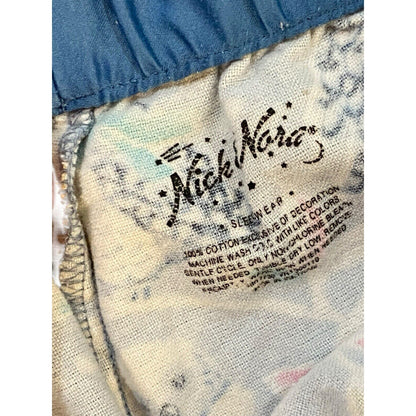 Size Large Nick & Nora Snowy Owl Snow Scarves Scarf Flannel Pajama Set Pjs