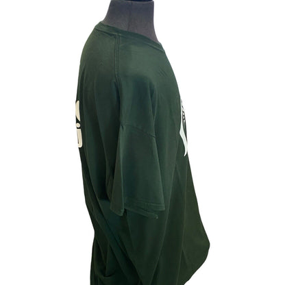 Size 2XL Gildan Michigan State Spartans T Shirt Short Sleeve Green White Tee