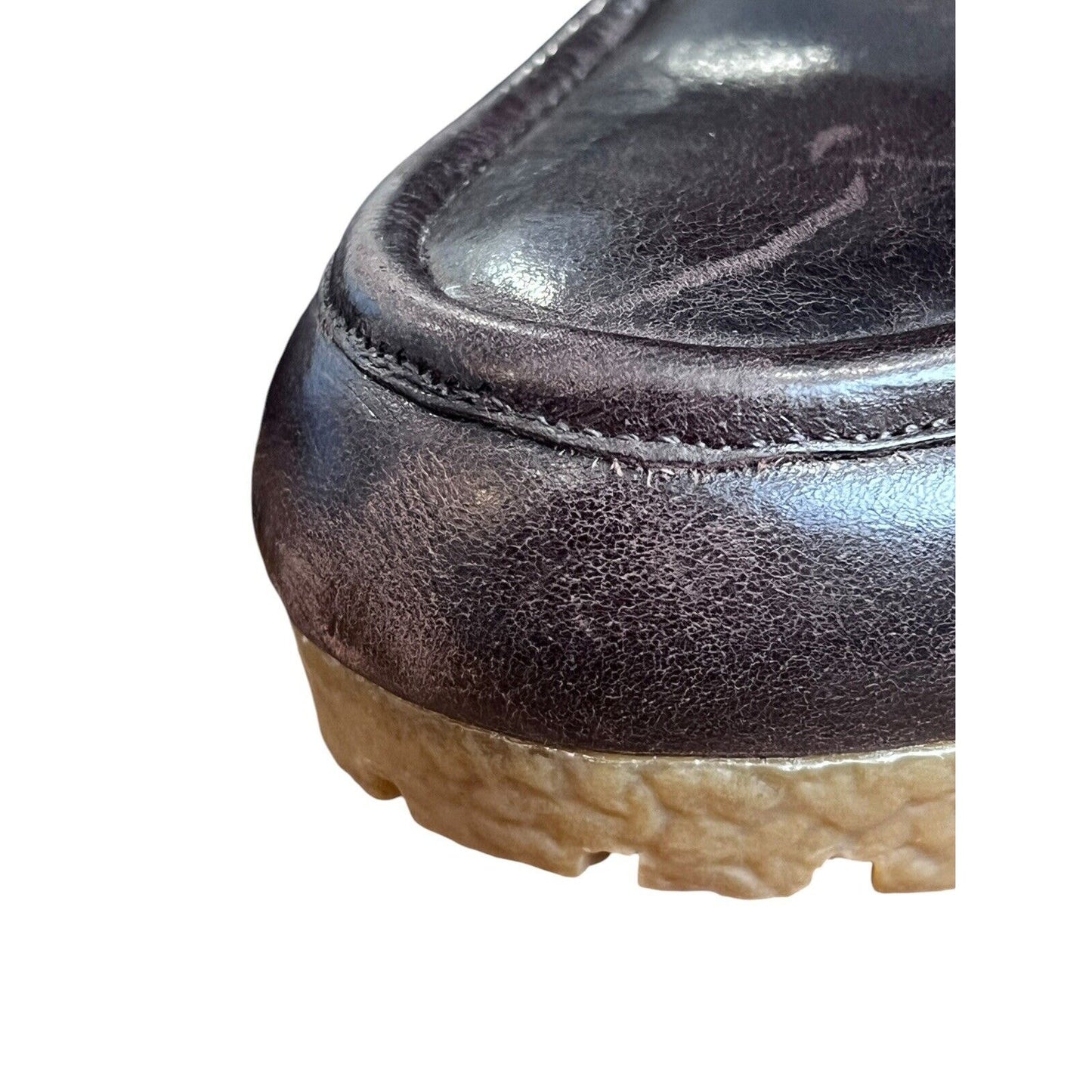 Size 7.5 Michael Kors Rory Wedge Booties Brown Leather Ankle Boots Lace Up