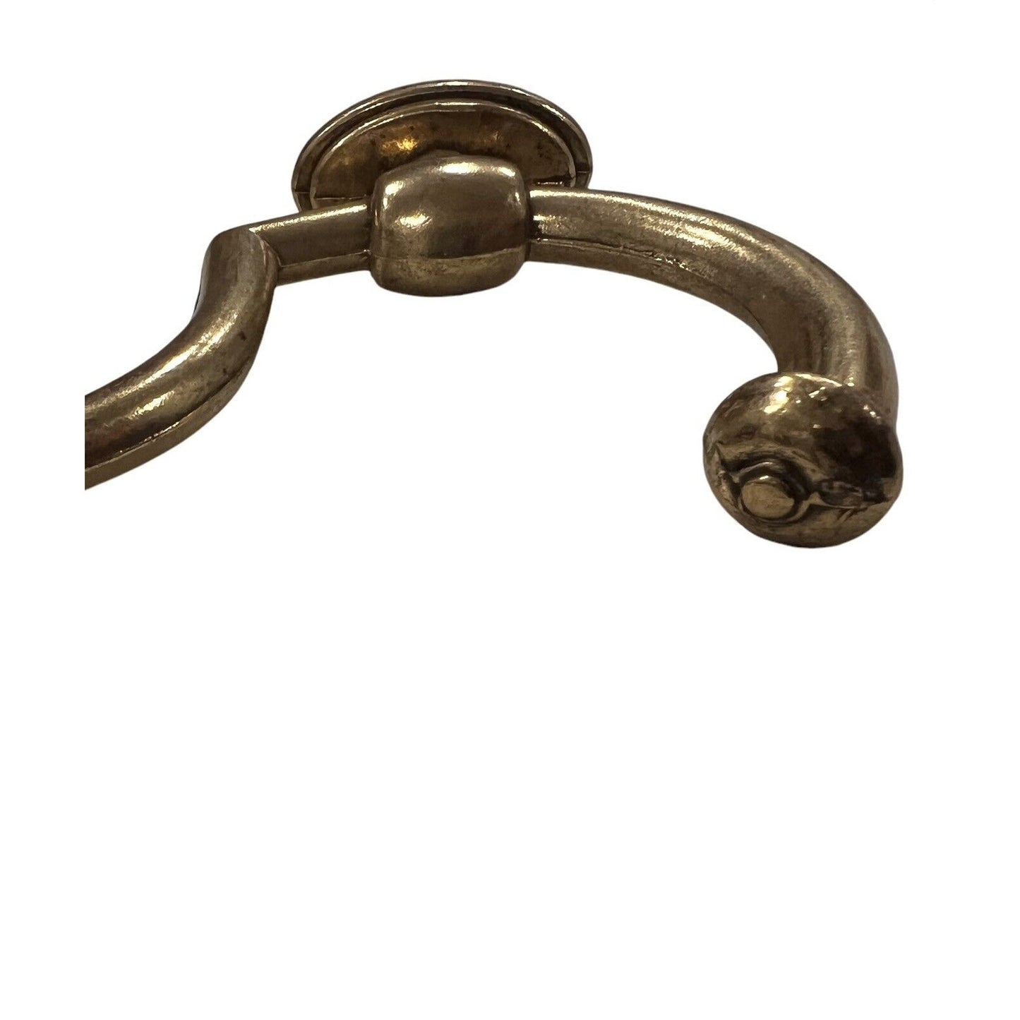 Set of 2 Vintage Brass Double Wall Hooks Robe Towel Door Wall Mount