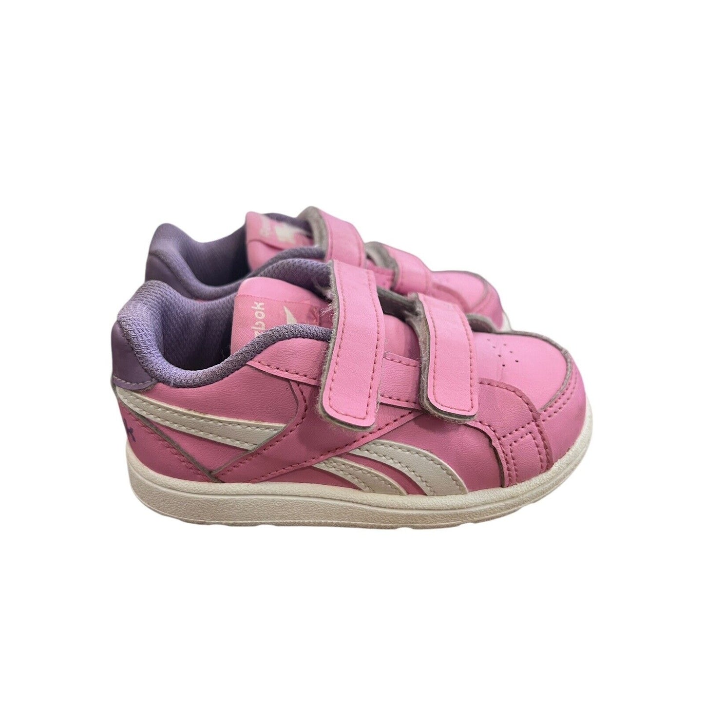 Toddler Girls Shoes Size 6 Reebok Pink Hook Loop Closure Walking Sneakers