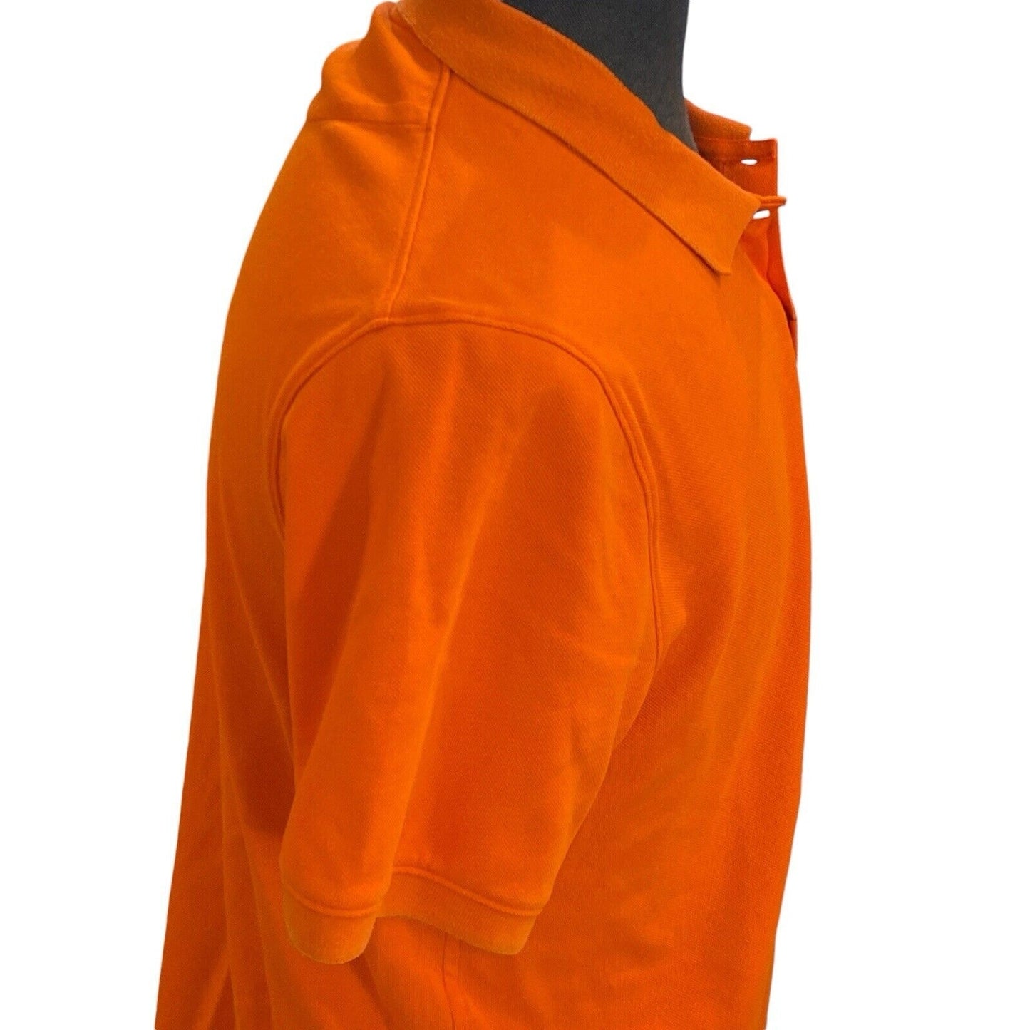 Size Medium Orange Men’s Nike Polo Shirt Short Sleeve Dri-fit