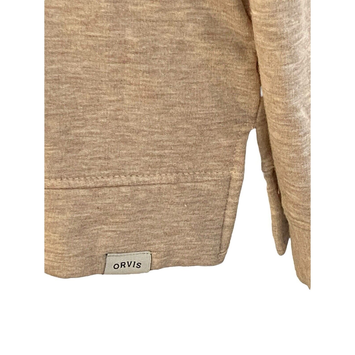 Size Small Orvis Women's Beige Crewneck Cozy Pullover Sweatshirt NWT Long Sleeve